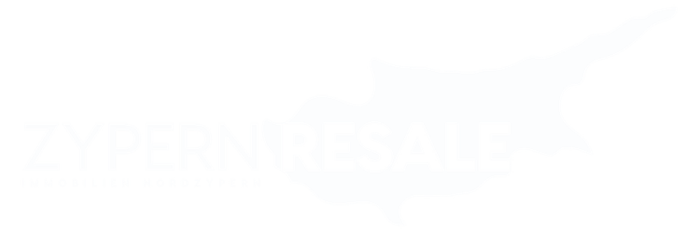 ZYPERNRESALE Immobilieninvestments-Nordzypern-Logo in Weiß auf grünem Hintergrund.