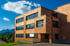 Holzfassade der Mittelschule Nötsch fotografiert von Karin Maier