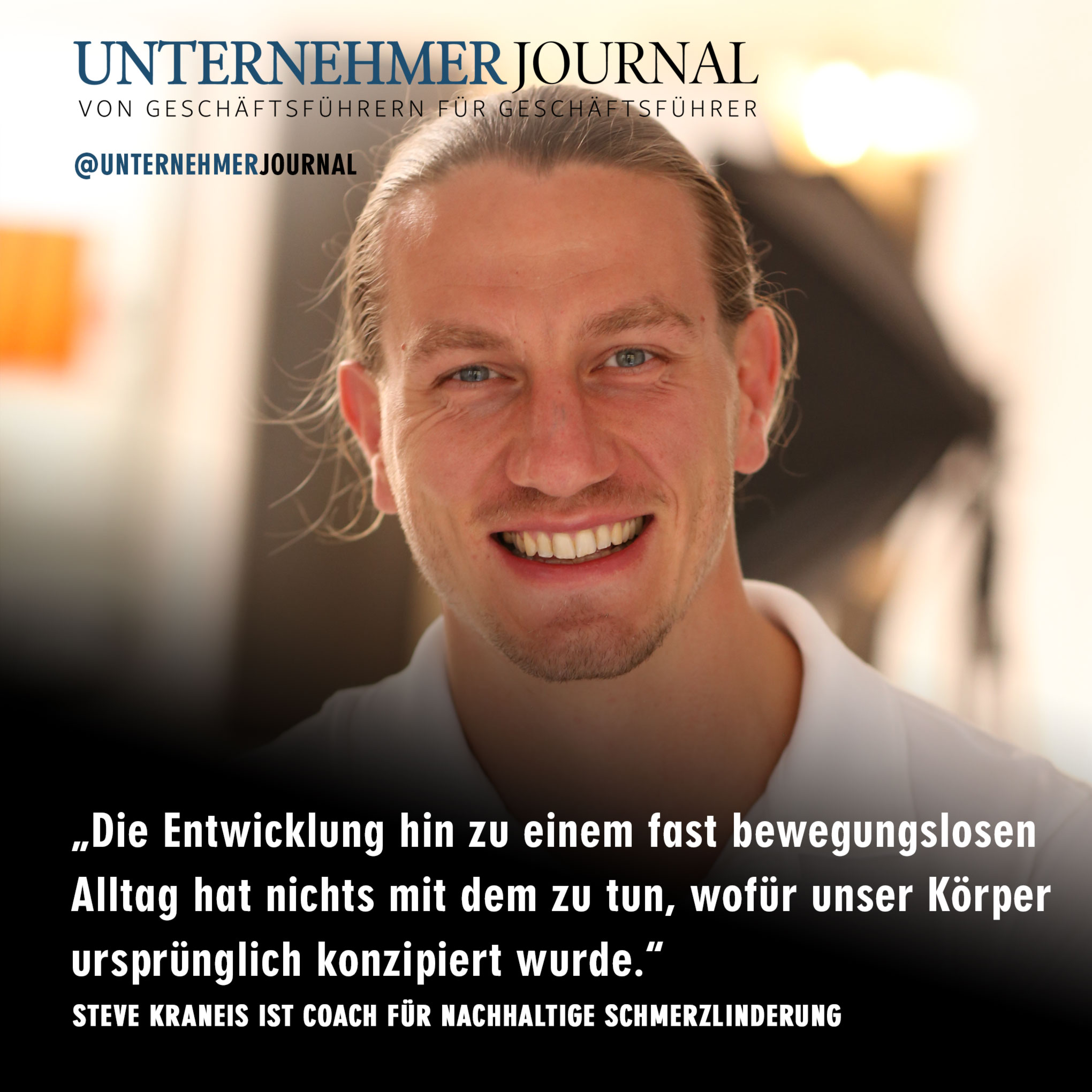 Das hast du über Schmerzen noch nie gehört – Steve Kraneis im Interview