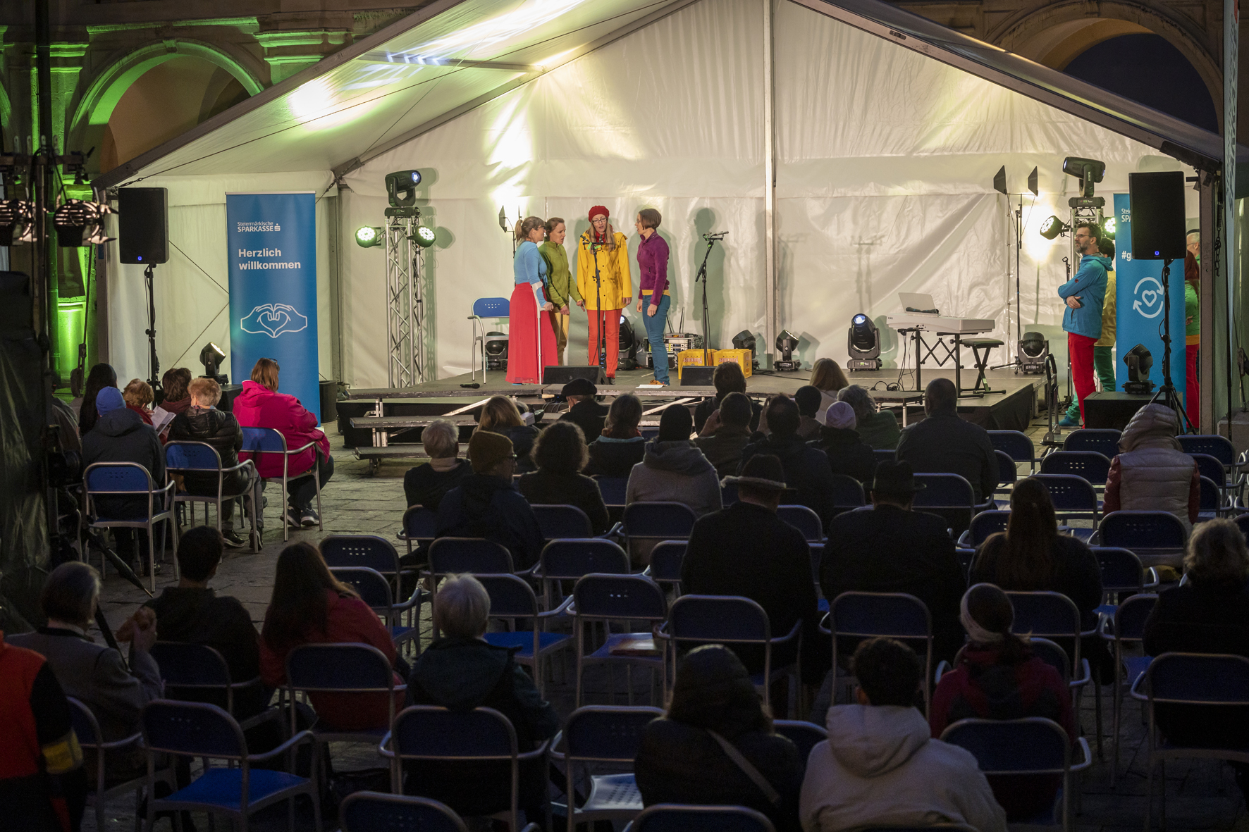 vocalternative at the Long Night of Choirs in the Landhaushof, Voices of Spirit 2023, Graz