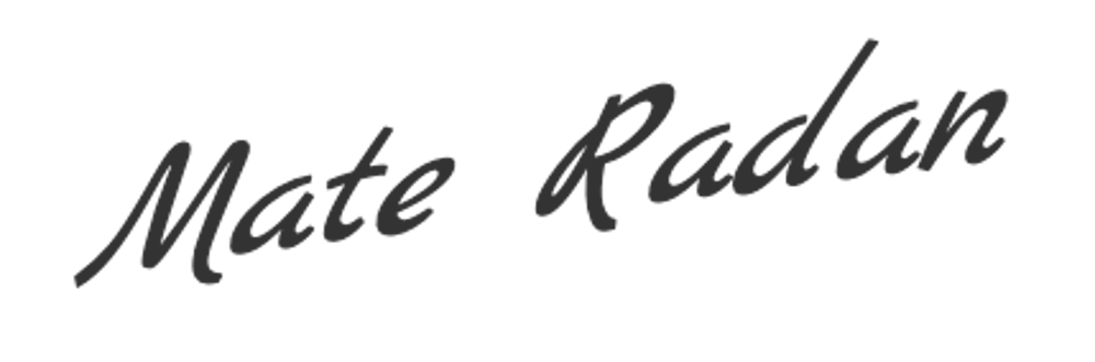 Signatur Mate Radan