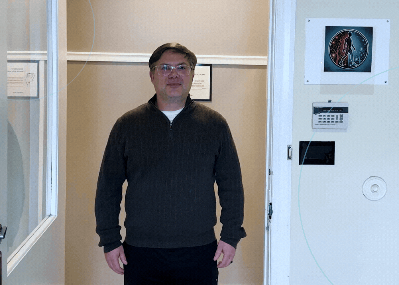 Clean, professional medical spa treatment room with neutral tones at Ideal Wellness in Baltimore