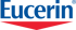 Eucerin-Logo in Blau auf grünem Hintergrund mit roter Unterschneidung.