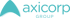 Das Logo der Axicorp Group zeigt ein stilisiertes, türkisfarbenes Dreieck links neben dem Schriftzug „axicorp GROUP“.