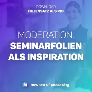 Titelbild der kostenlosen Seminarfolien zum Moderationstraining von NEOP