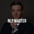 Ein Mann im Anzug mit Uhr, Hand am Kinn, Text "NLP MASTER 8 Tage" überlagert.