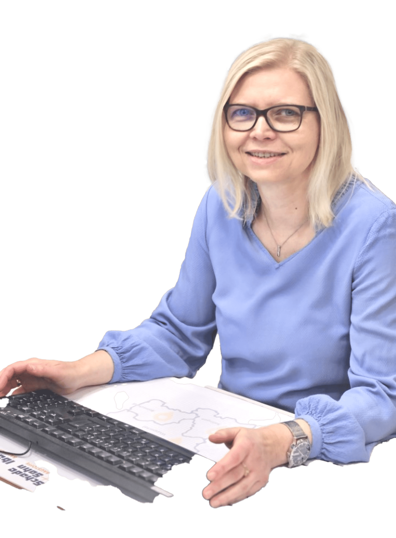 Regina Grabinski, Büro von K&G Bauunternehmen in Wuppertal