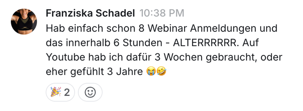 Kundenergebnis aus dem Fitpreneur Collective