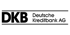 DKB Deutsche Kreditbank AG Logo in Schwarz auf dunkelgrünem Hintergrund.
