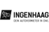 Logo: Ingenhaag, Dein Autovermieter in OWL mit Auto-Symbol