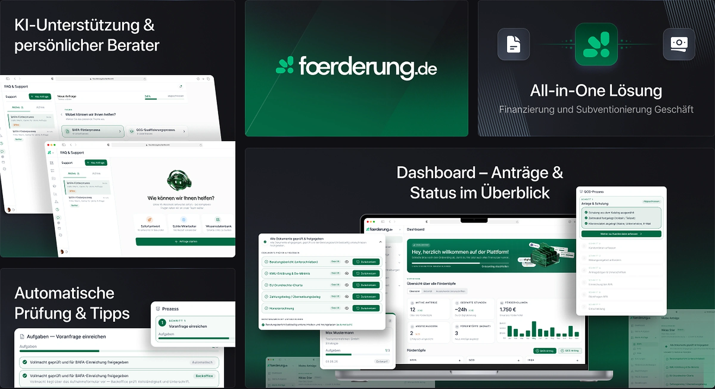 foerderung.de — App-Ansichten