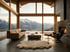 KI-generiertes Interior-Rendering eines Wohnraums