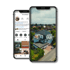 Instagram-Profil von Block & Klippel, erstellt in Zusammenarbeit mit Küstencontent, mit einer Drohnenaufnahme eines luxuriösen Immobilienobjekts und Social-Media-Highlights.