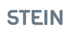 Grauer Text "STEIN" auf weißem, abgerundetem Rechteck.