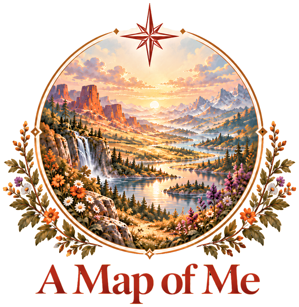 “A Map of Me – Getting to Know My Own Brain” logo by Leyla Stuber