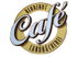 Rundes goldenes Logo mit dem Text "BEHRENDT", "Café" und "LANDBÄCKEREI".