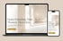 Responsive Webdesign der Lumera Website auf Laptop und Smartphone mit dem Slogan "Deine Schönheit. Dein Moment. Dein Glow."