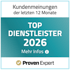 Kundenmeinungen der letzten 12 Monate: Top Dienstleister 2026. Proven Expert Logo.