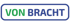 Logo mit dem Text "VON BRACHT", wobei "VON" grün und "BRACHT" blau ist, umrandet von einem blauen Rechteck.