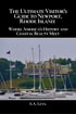Sailboats in Newport Harbor, Rhode Island, with a large mansion and an American flag on the hill.