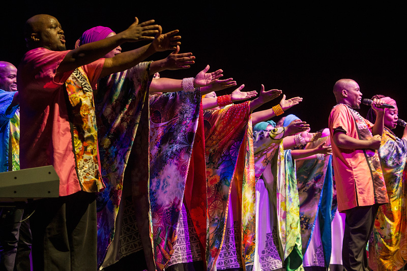 Soweto Gospel Choir from South Africa at the gala Pure Voices in the Helmut List Halle, Voices of Spirit 2014, Graz