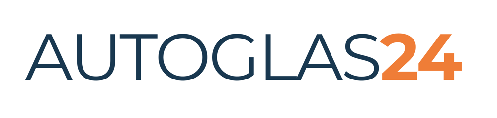 Das Logo von Autoglas24 zeigt den Schriftzug "AUTOGLAS" in Dunkelblau und die Ziffern "24" in Orange.
