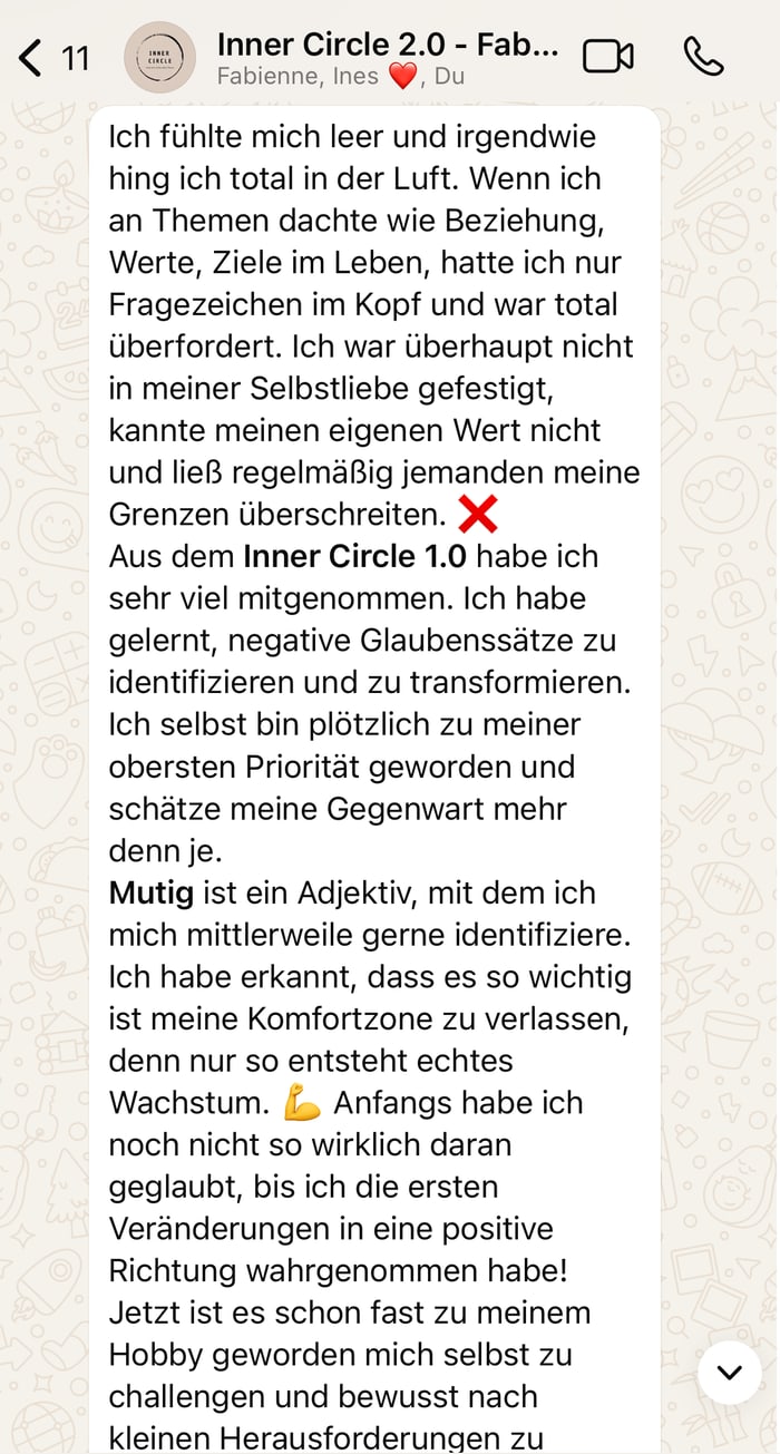 Nachricht von Fabienne