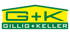 G+K Gillig+Keller Logo in Gelb und Grün