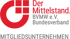 Logo: rotes C, vier Quadrate, Text "Der Mittelstand. BVMW e.V. Bundesverband MITGLIEDSUNTERNEHMEN"