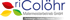 Logo "riColöhr Malermeisterbetrieb GmbH" mit drei blattförmigen Farbtropfen in Rot, Gelb, Grün und Text "Farbdesign / Ausbau / Fassade".