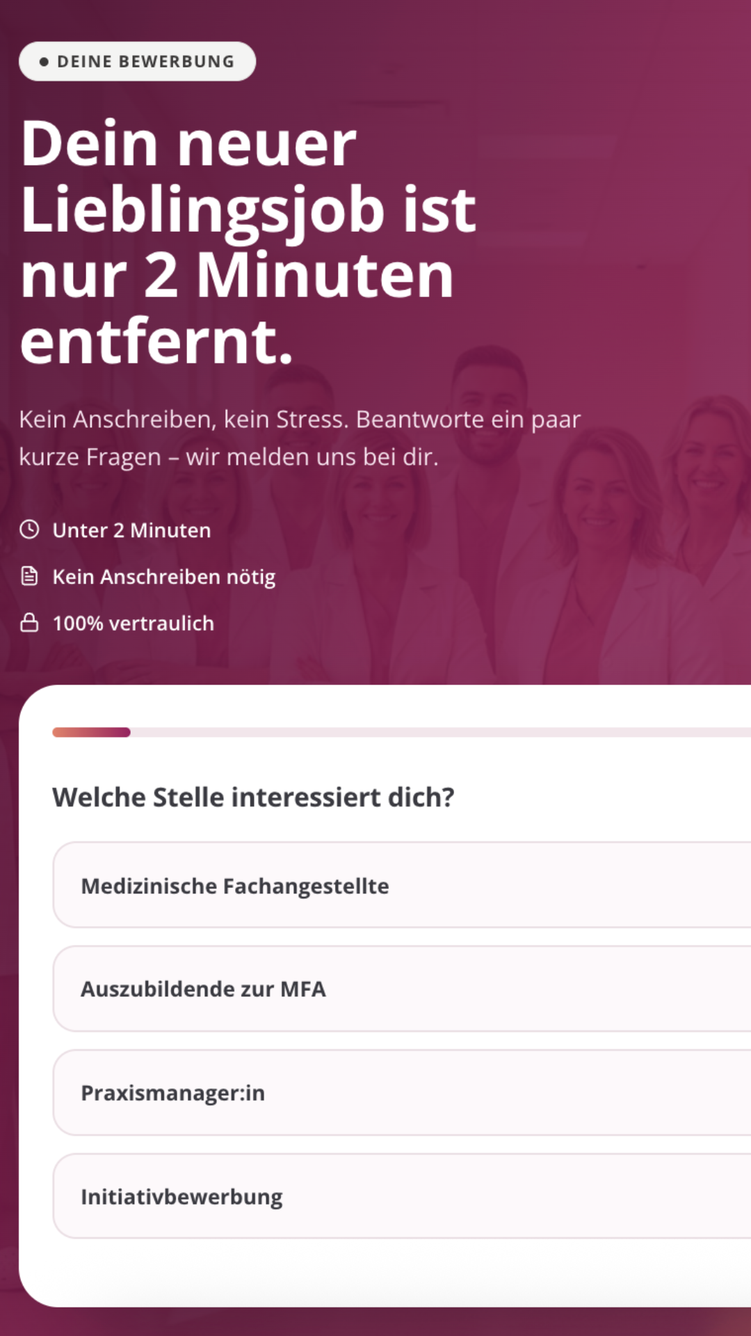 Karriereseite mobil