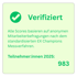 McDonald's Österreich – verifizierter Employee Experience Champion 2025. 983 Teilnehmer:innen, Teilnahmequote 10,9 %, anonyme Mitarbeiterbefragung nach standardisiertem EX Champions Messverfahren, ganz Österreich.