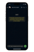 Ein Smartphone zeigt eine WhatsApp-Konversation mit der Nummer +49 1575 5113267 und der Nachricht "Hallo ich interessiere mich für Ihr Angebot."