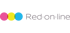 Logo von Red-on-line mit drei überlappenden Kreisen in Magenta, Gelb und Cyan.