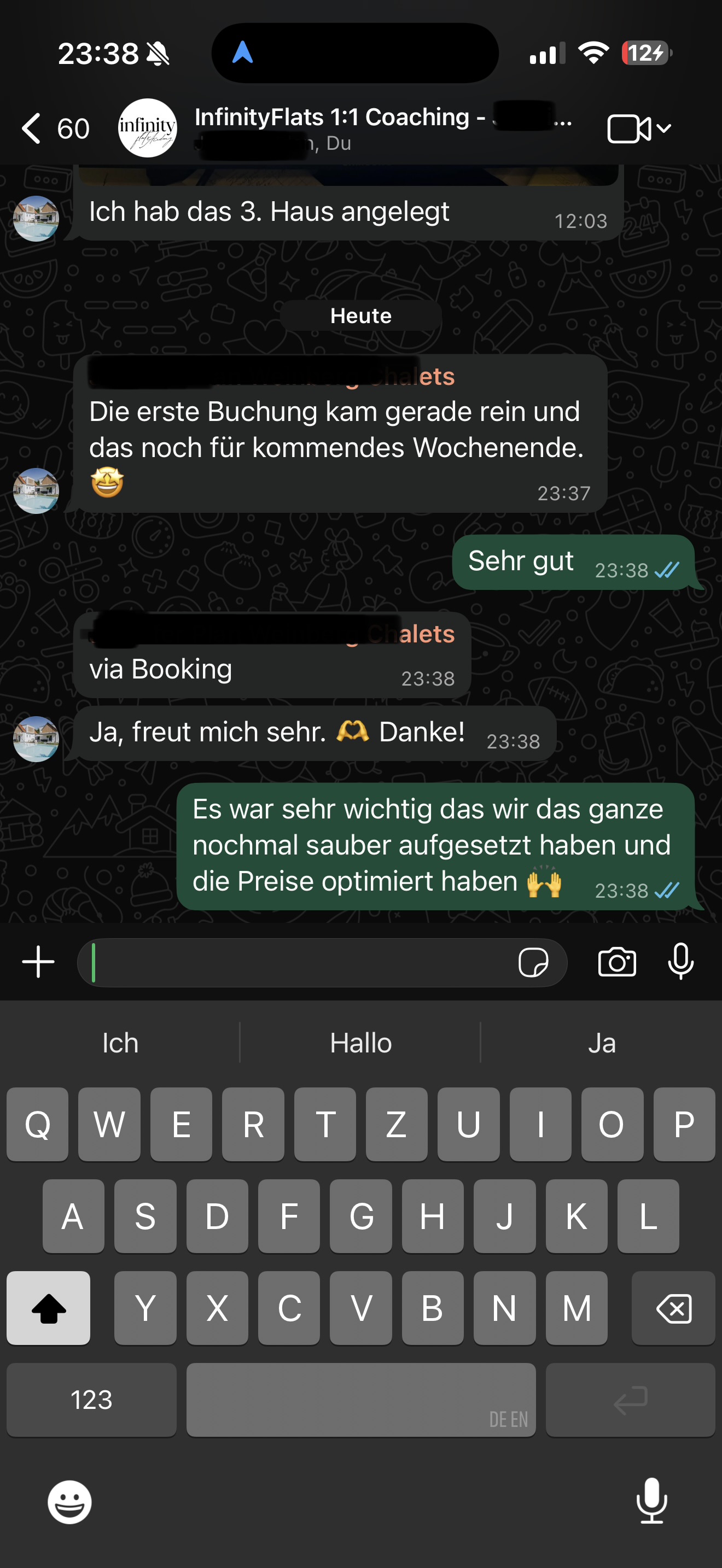 Drittes Objekt – erste Buchung sofort über Booking
