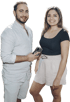 Saadia und Roman, Gründer von PowerBase
