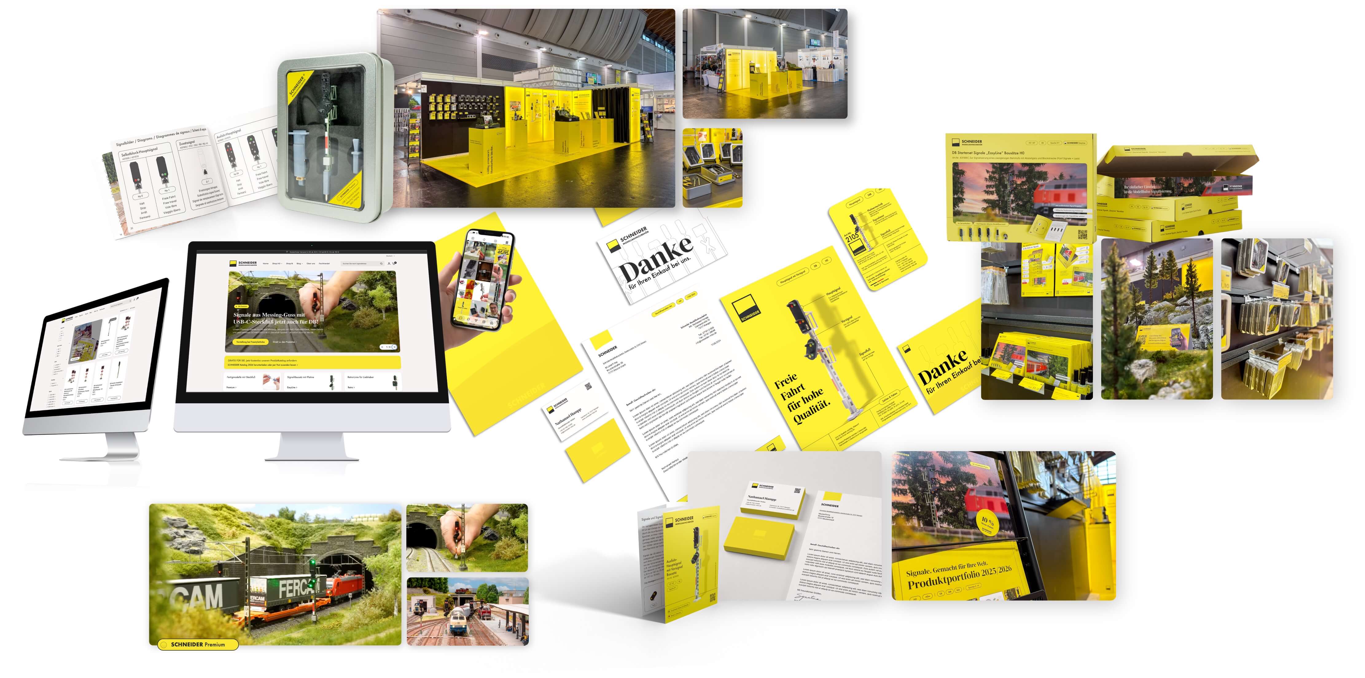 Schneider Modellbahnzubehör Brand Relaunch durch die evident.ci GmbH