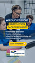 Drei Frauen im Büro, Texteinblendungen "WIR SUCHEN DICH! OBJEKTLEITUNG (M/W/D) GESUCHT!" und "JETZT BEWERBEN!".