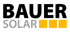Bauer Solar Logo mit drei orangen Quadraten
