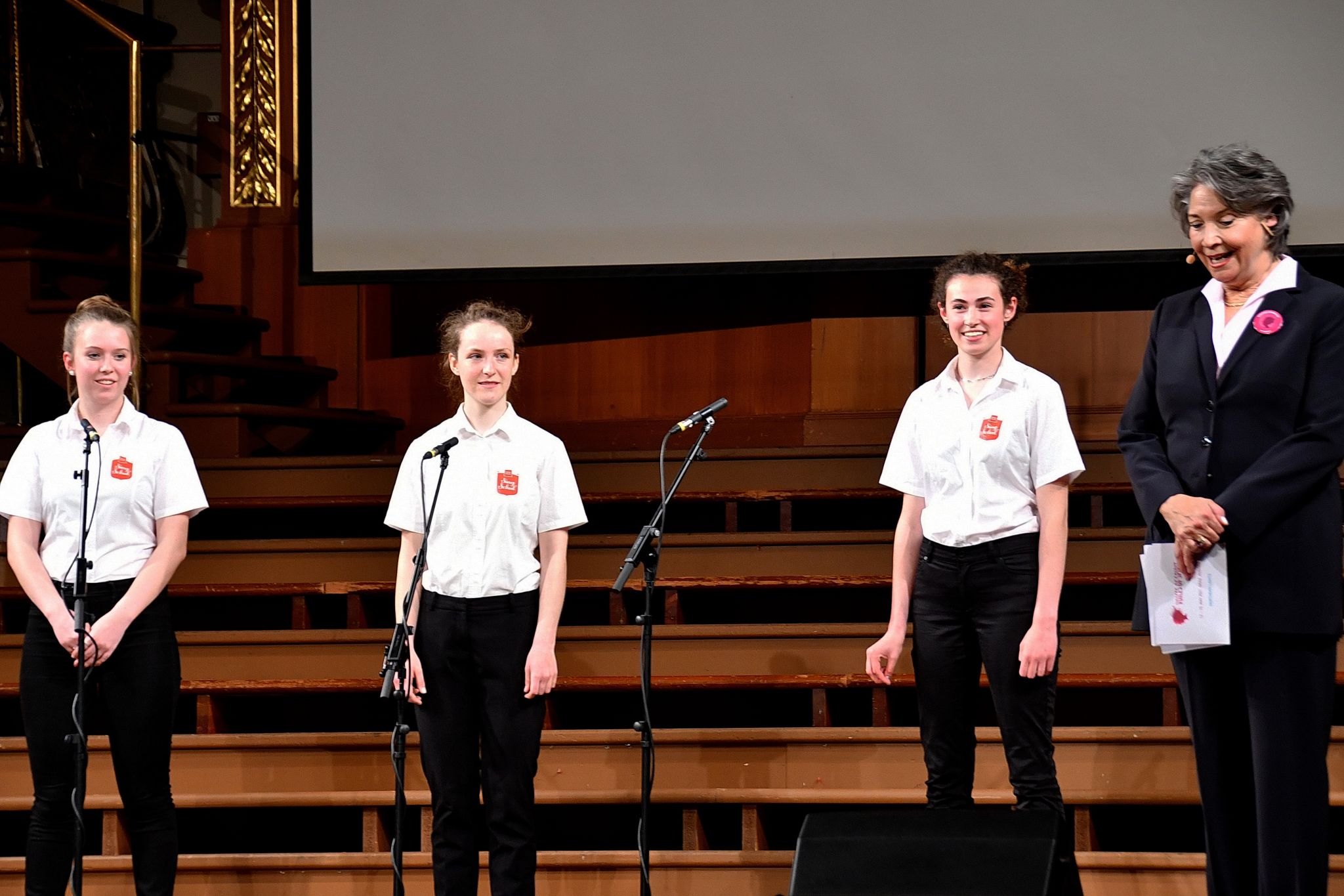 Singers gathered for a Hello World concert appearance, Voices of Spirit 2021, Graz
