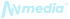 Der Schriftzug „NVmedia™“ in hellblauer Farbe.