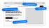 Webdesign eines Physiozentrums mit blauen Labels für Navigation, Texte, Call to Action und Vertrauenselemente.