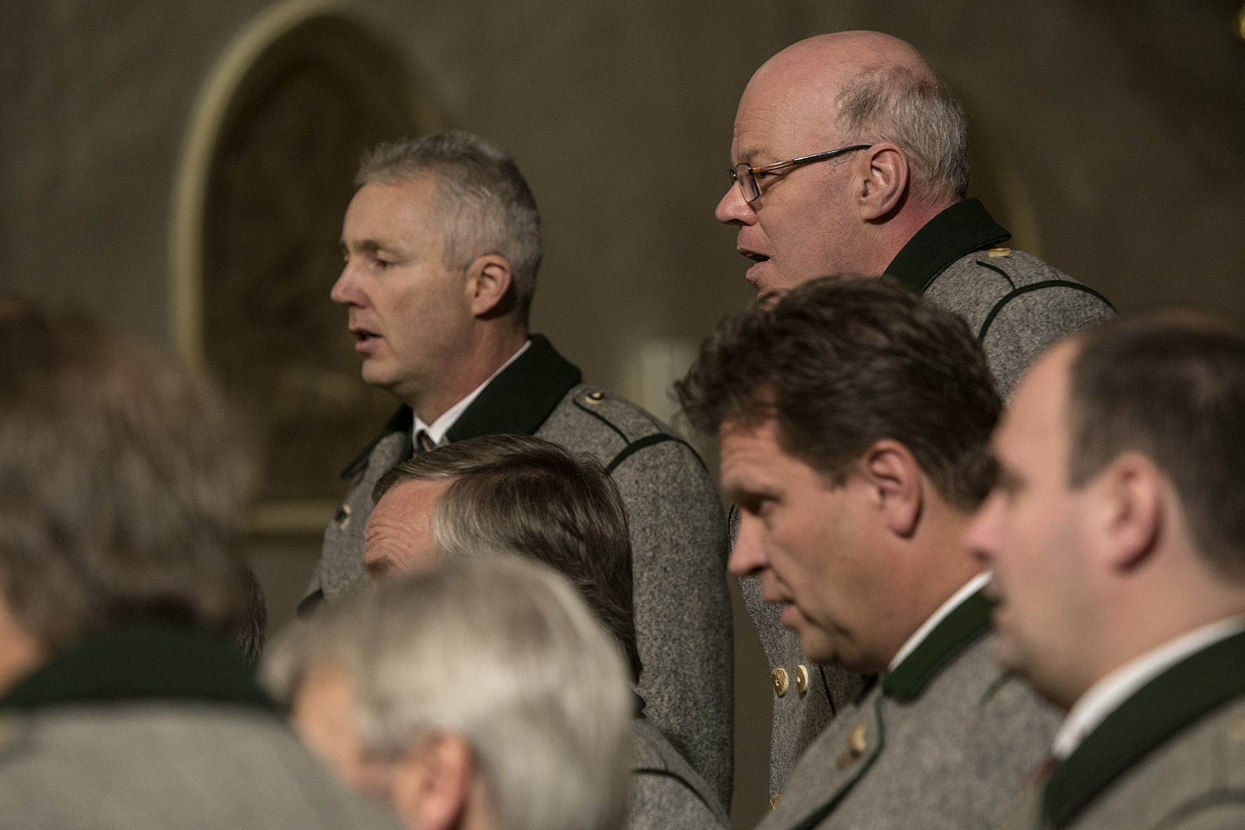 Sängerrunde Rothenthurm performing at the open singing in the Stadtpfarrkirche, Voices of Spirit 2017, Graz