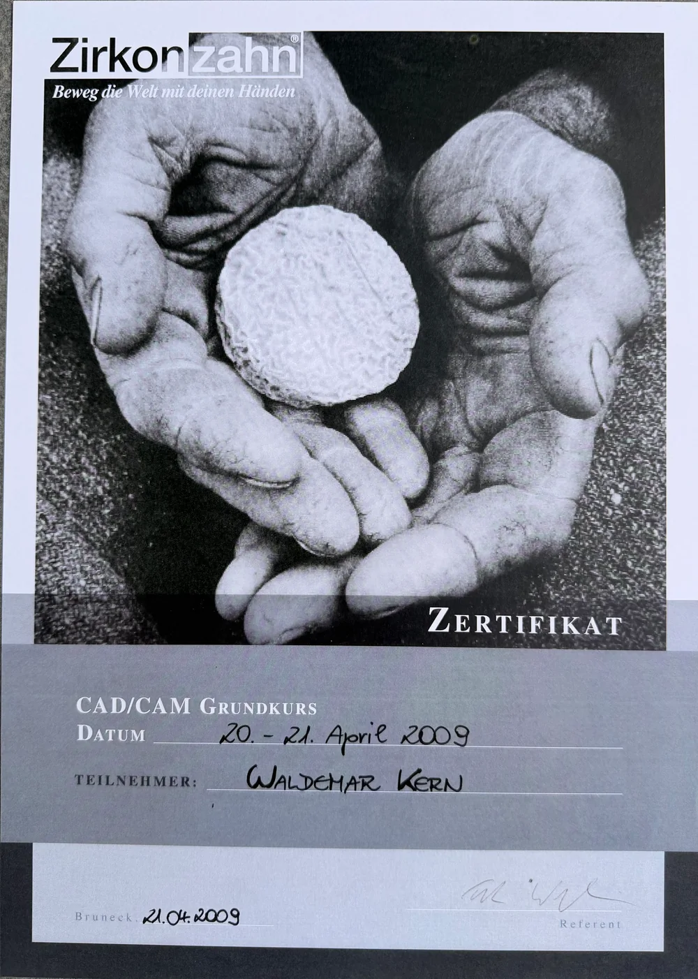 Fortbildungszertifikat 23 von ADU-Dental