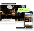 Shopify Migration: DC4 Berlin auf Desktop, FRANK Original auf dem Smartphone, dazu Kennzahlen aus den Projekten