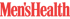 Roter Men's Health Schriftzug auf schwarzem Hintergrund.