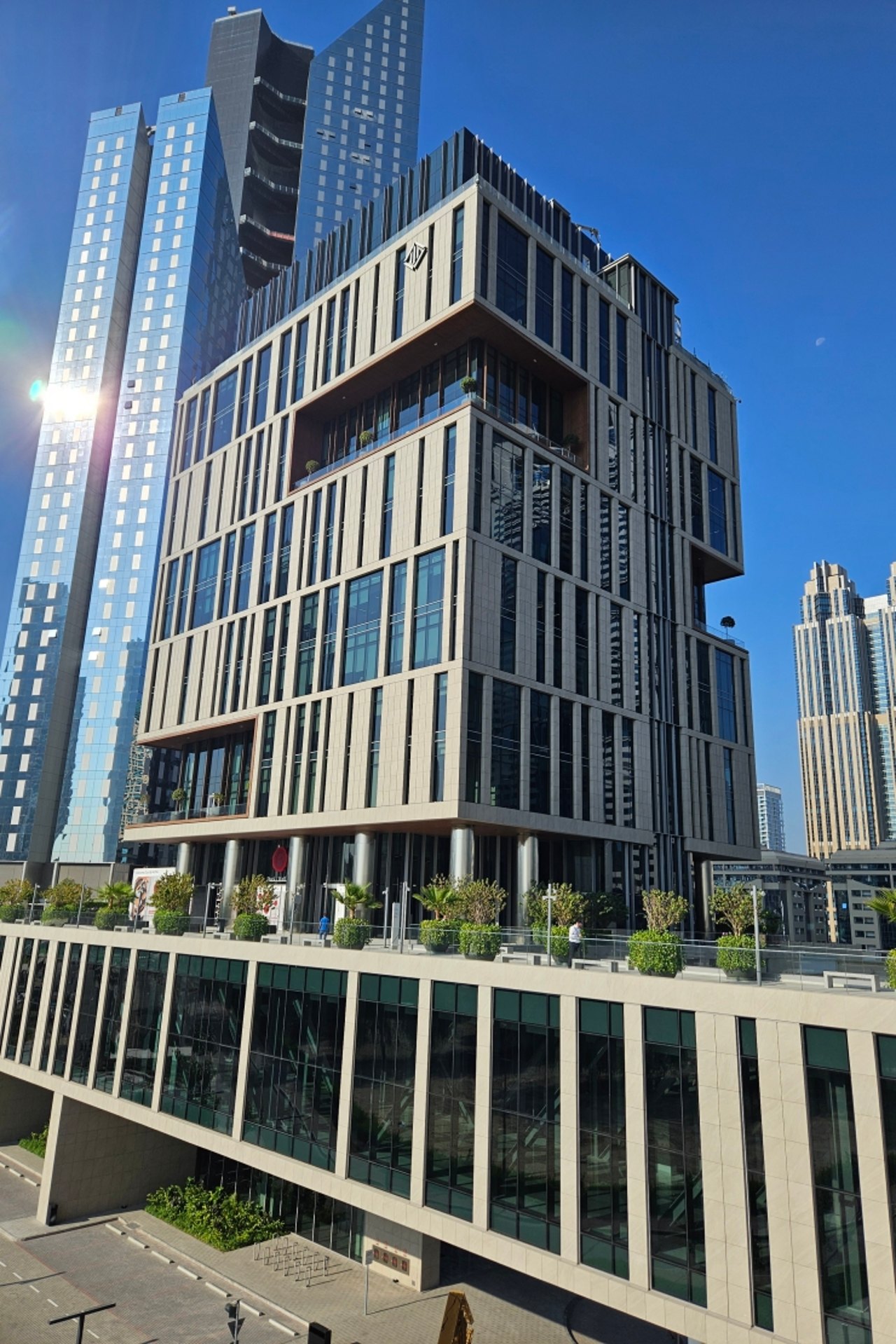 Architecture of Dubai International Financial Centre.