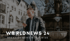 Ein Mann schaut auf sein Smartphone vor dem Logo von Worldnews 24 – Breaking News Worldwide.