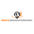 Logo von GünstigUmzugsunternehmen.de: Schwarze Nadel mit orangefarbenem Kreis und Pfeil, darunter oranger Text.