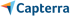 Capterra-Logo mit einem bunten Pfeilsymbol und dem blauen Schriftzug "Capterra".
